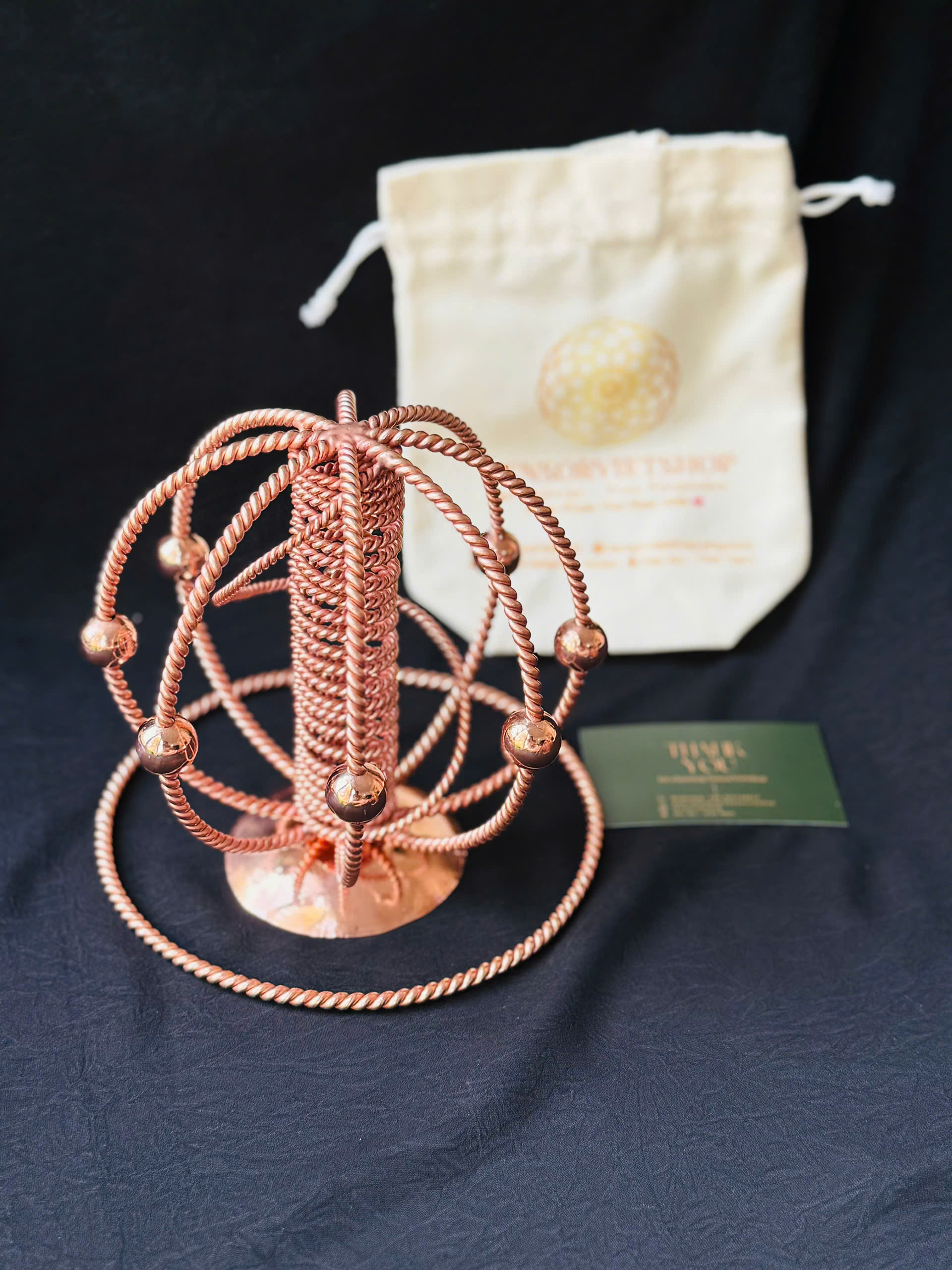 Red Copper Tensor Harmonizers Set: Energy Balance Decor, 144MHz 177MHz 188MHz