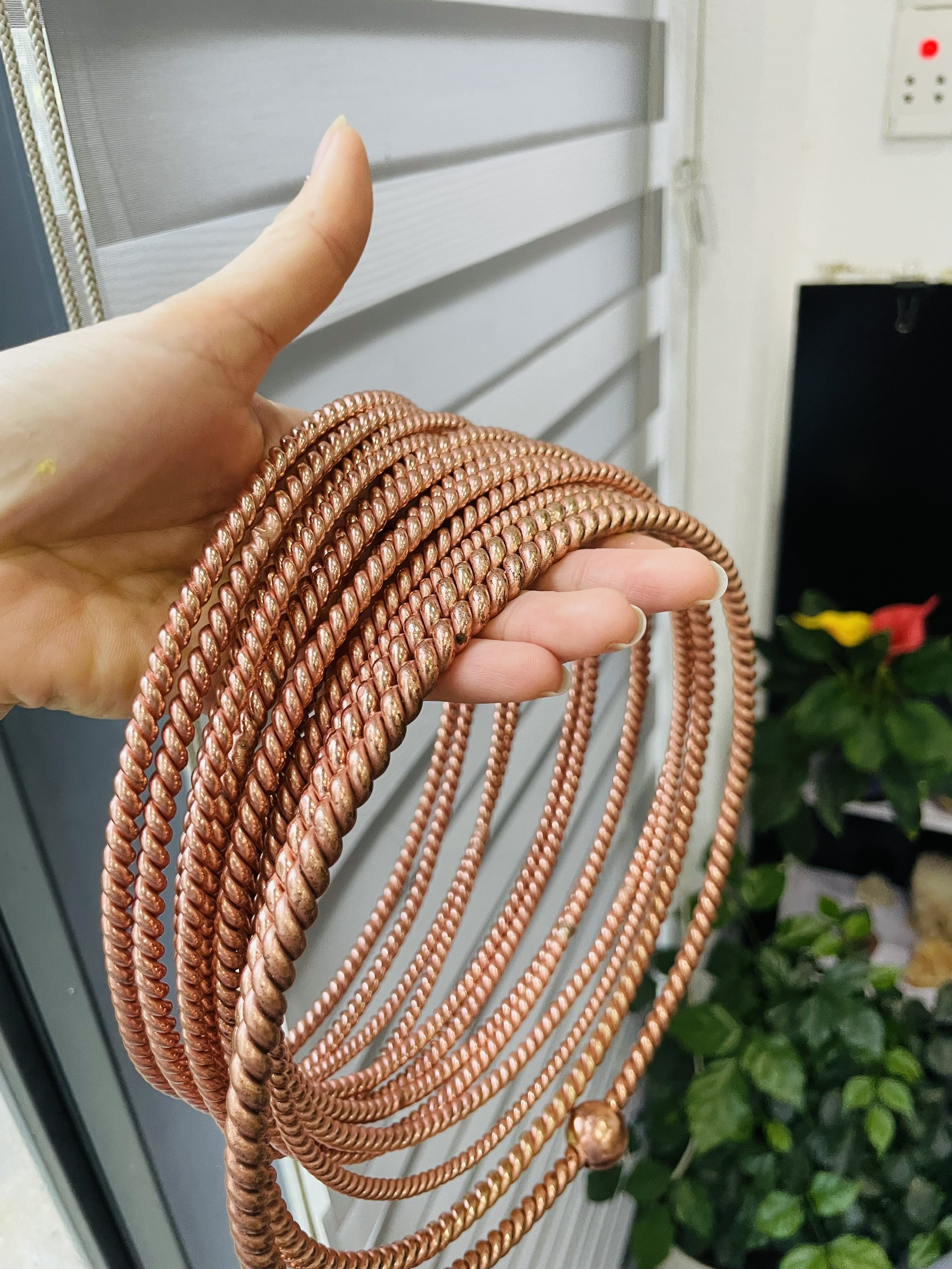 144Mhz-177Mhz Tensor Ring: Sacred & Lost Cubit Copper Rings, Reduces Electricity Waste, EMF Protection, Water Charging Ring