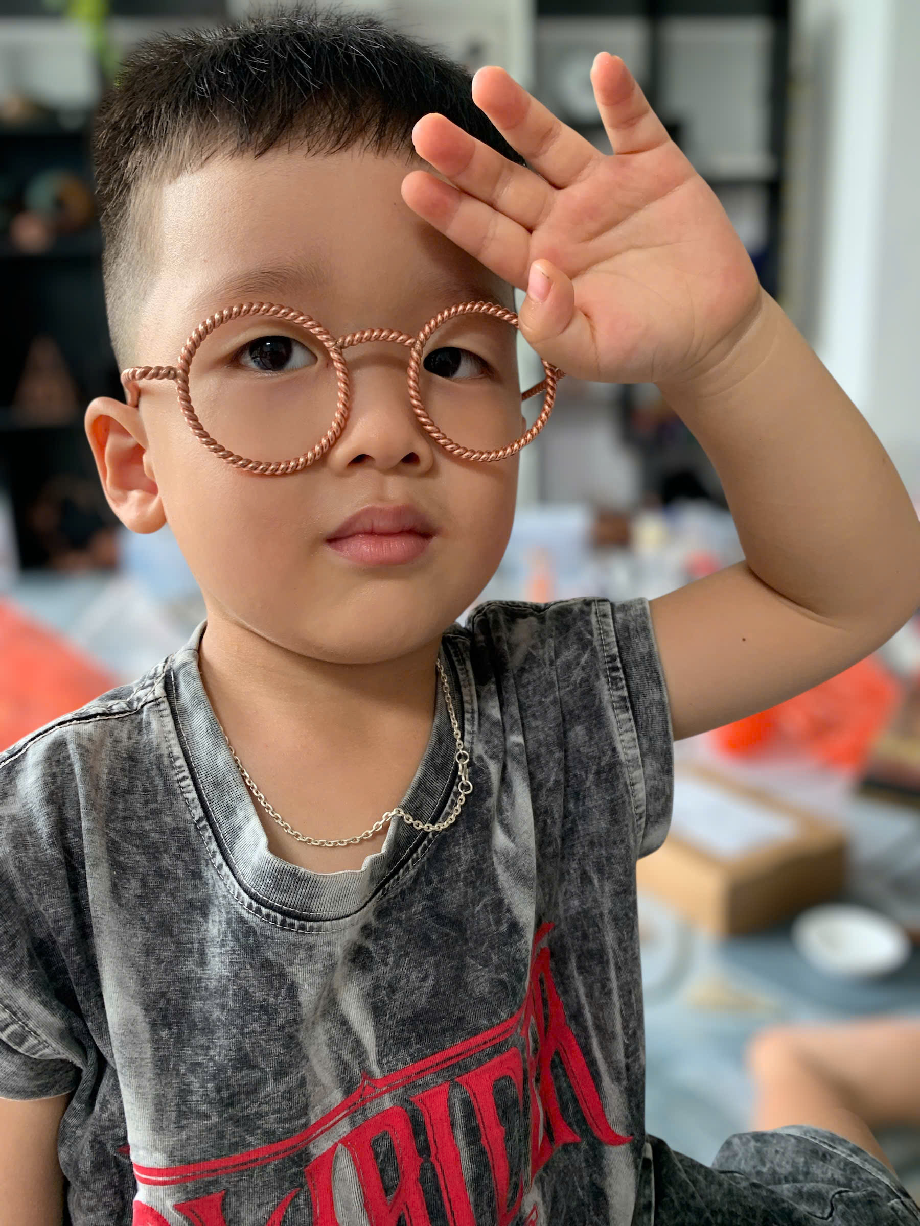 Handmade Copper Energy Glasses: EMF Protection, Tensor Generator