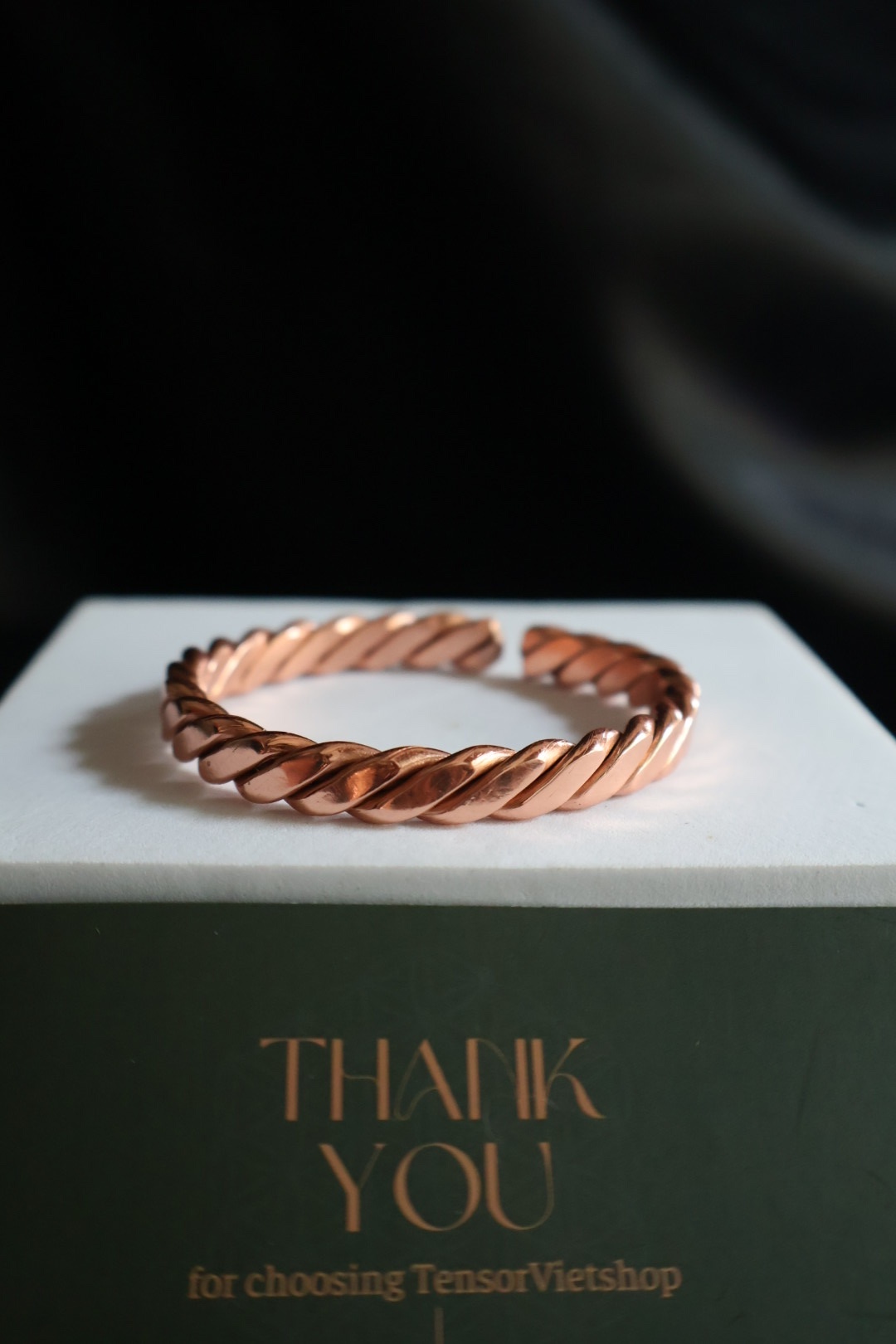 Twisted Copper Tensor Bracelet – Your Everyday Energy Companion - Custom Frequency Jewelry, Tensorviet