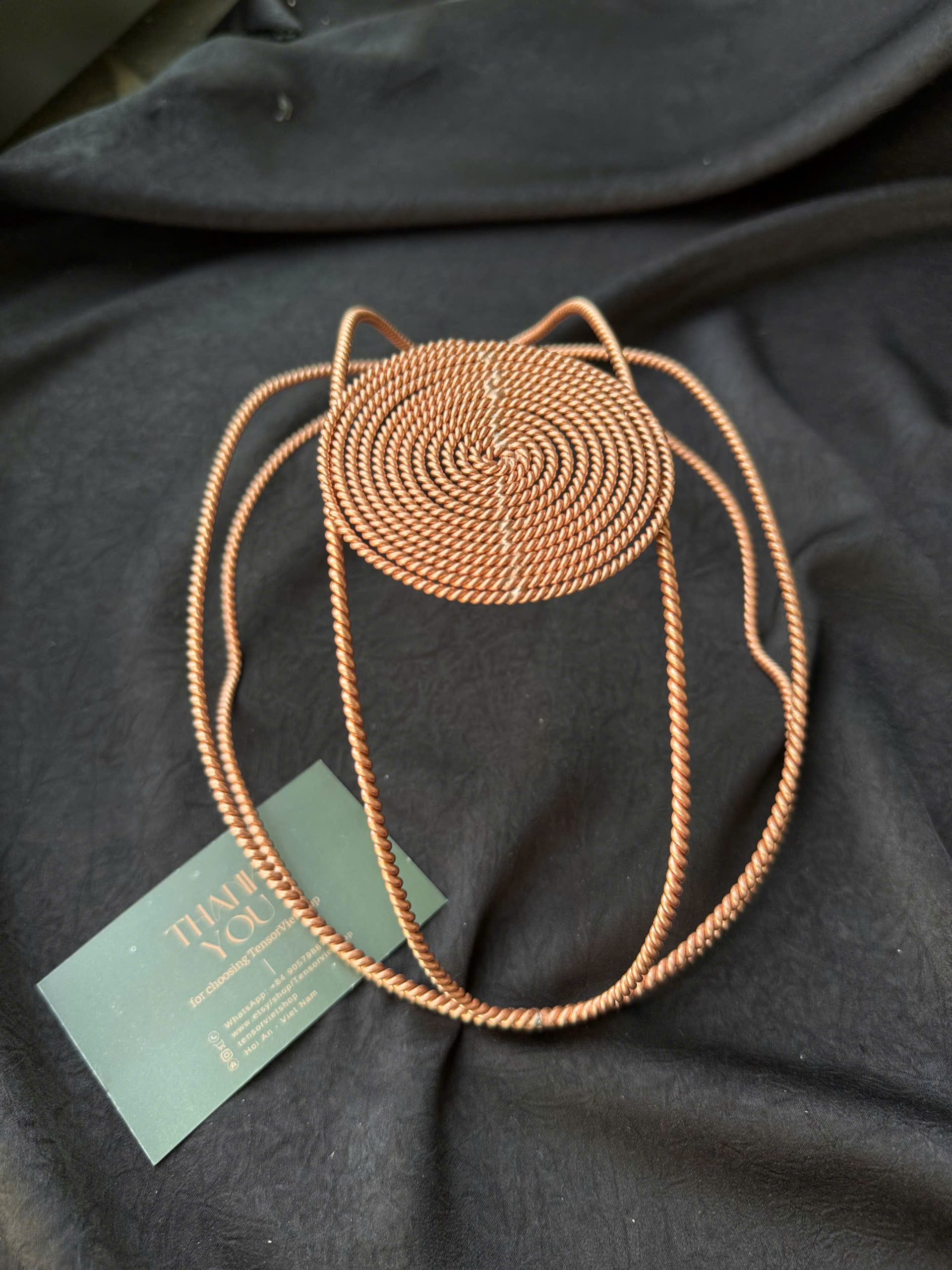 Copper Tensor Hat – Spiral Coil - Dual Frequency Energy Headpiece