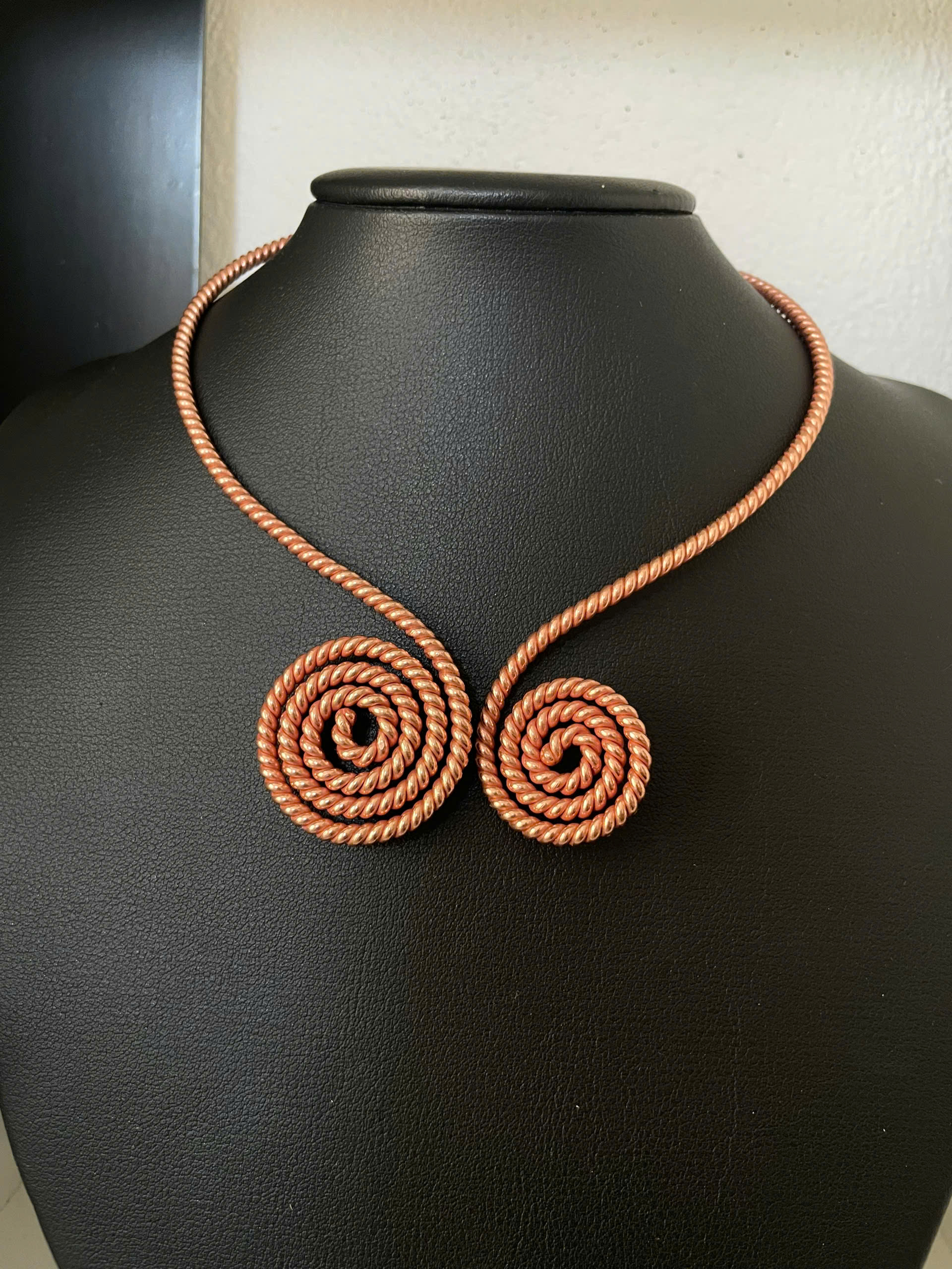 Handcrafted Tensor Copper Necklace – Custom Frequency & Size