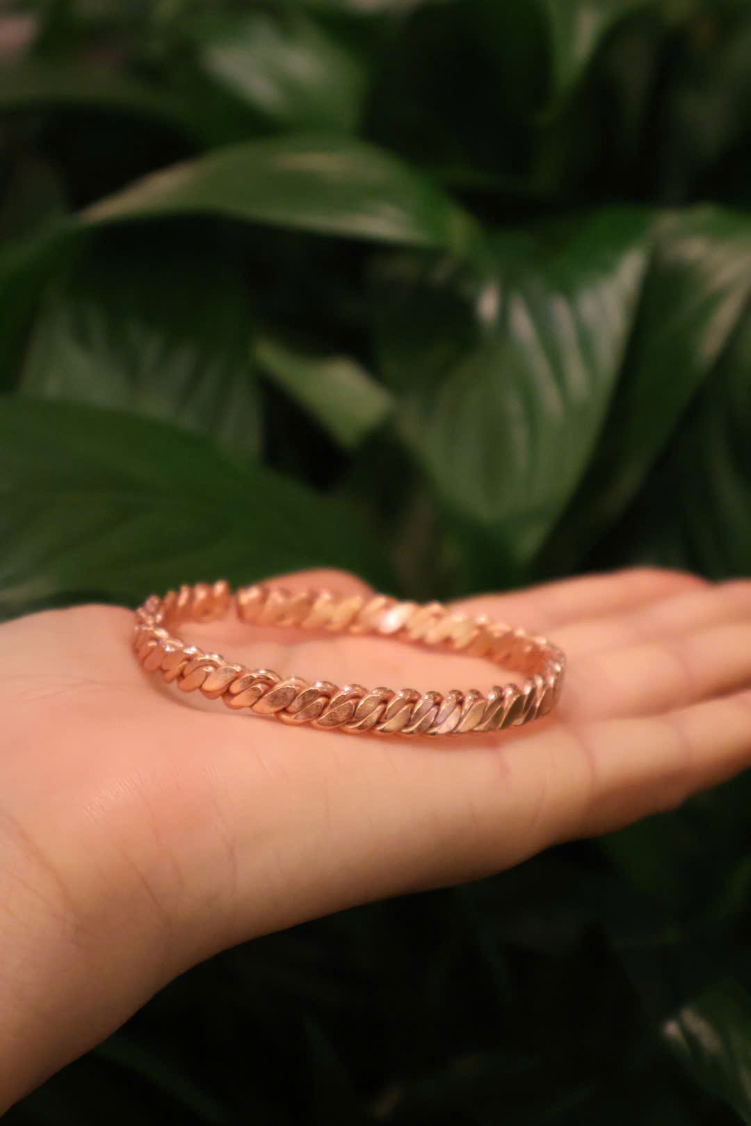 Handcrafted Tensor Twisted Copper Bracelet - Energy Bracelet