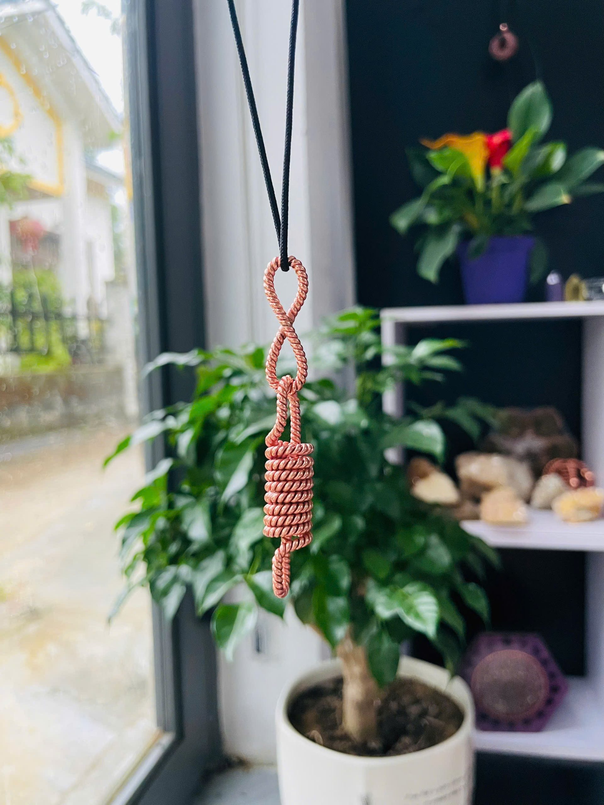Infinity & Acu-Vac Copper Pendant | 177Mhz/ 432Mhz