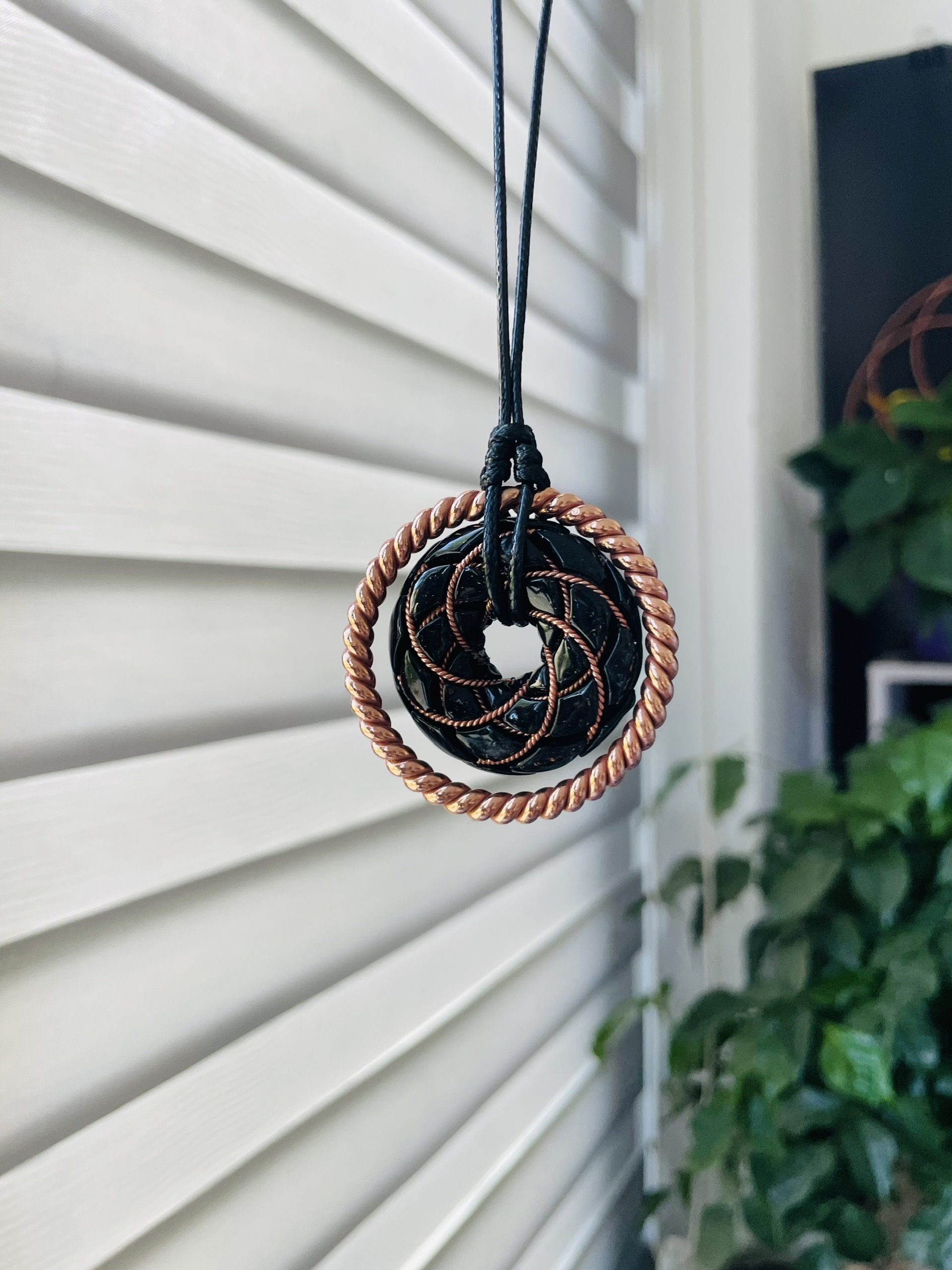 Tesla 3-6-9 Torus Orgonite Pendant with 144MHz Tensor Ring | EMF Protection | Meditation & Spiritual Tool