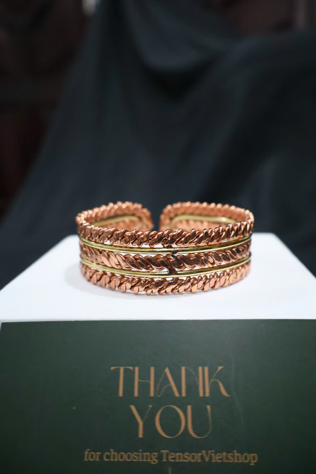 Wrap Tensor Bracelet – Pure Copper & Brass | Handmade Sacred Geometry Cuff