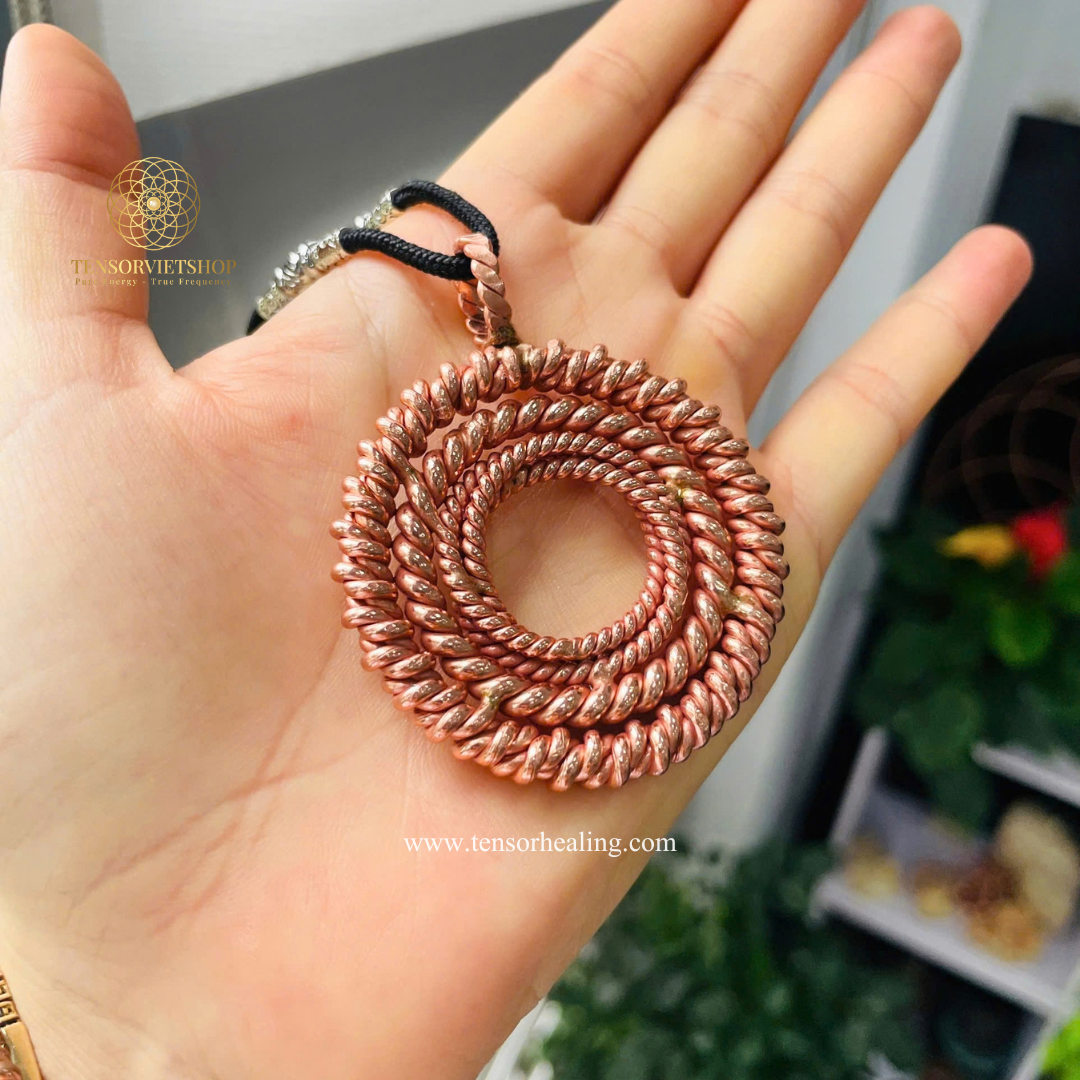 Vortex Copper Pendant – Triple Frequency Tensor Ring – 177, 188, 443MHz
